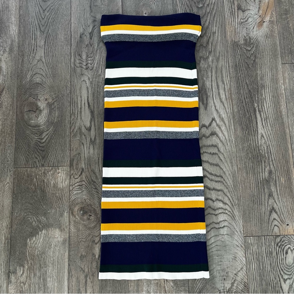 ANTHROPOLOGIE Callahan Greenwich Striped Knit Sweater Skirt Size M - Picture 7 of 12